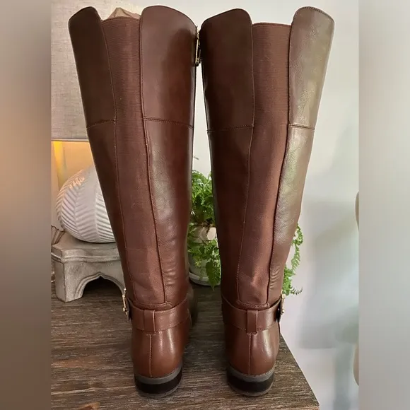 'Tommy Hilfiger Logo Knee High Riding Boots |Women's 8
