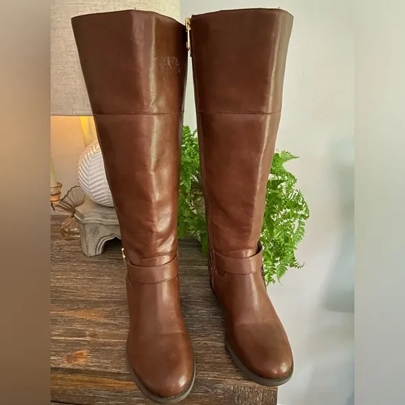 'Tommy Hilfiger Logo Knee High Riding Boots |Women's 8