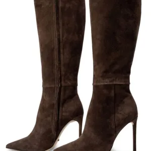 Tony Bianco Brown Heeled Boots with Stiletto Heels