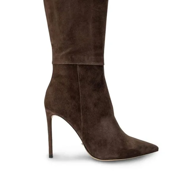 Tony Bianco Brown Heeled Boots with Stiletto Heels