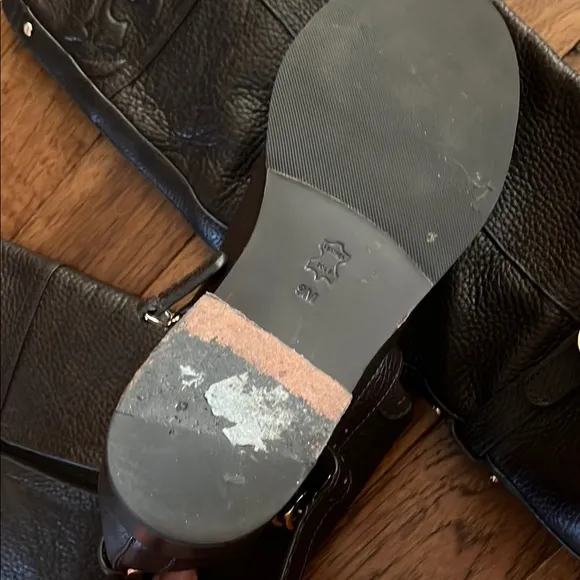 Tory Burch Brown Leather Winter riding Boots size 9M