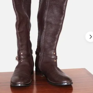Tory Burch Brown Leather Winter riding Boots size 9M