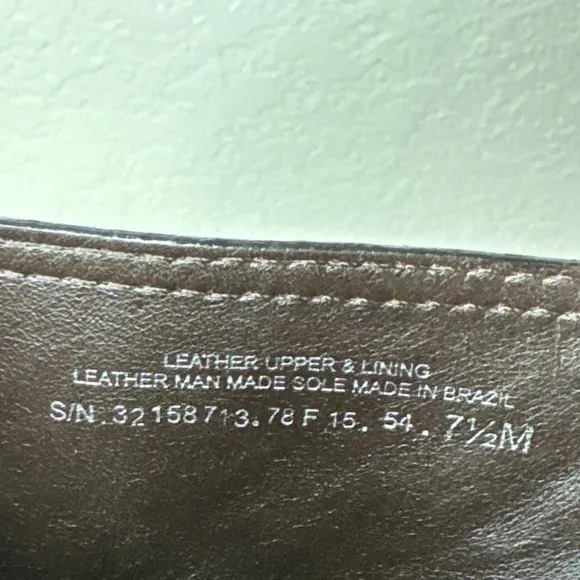 Tory Burch Colton Logo Flat Brown Leather Ankle Moto Boots Size 7.5