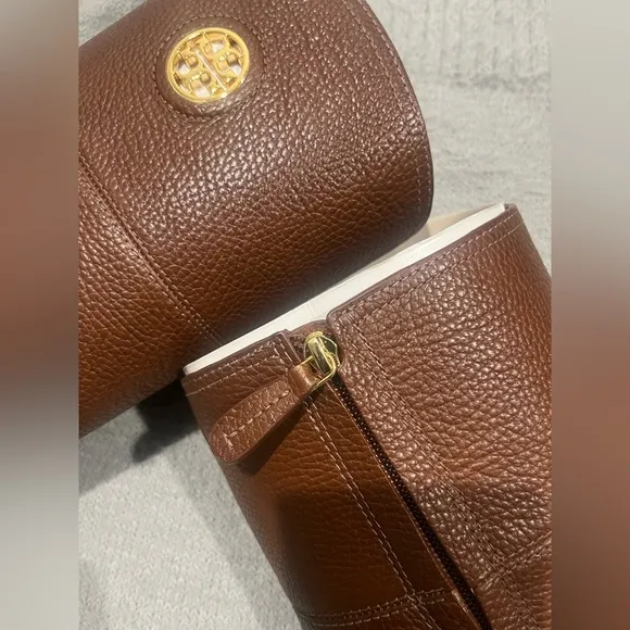 TORY BURCH • Junction Riding Tumbled Leather Boots • Women’s