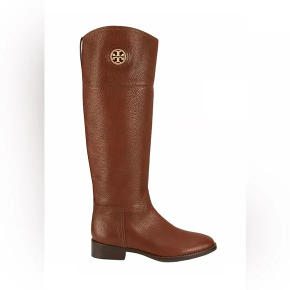 TORY BURCH • Junction Riding Tumbled Leather Boots • Women’s