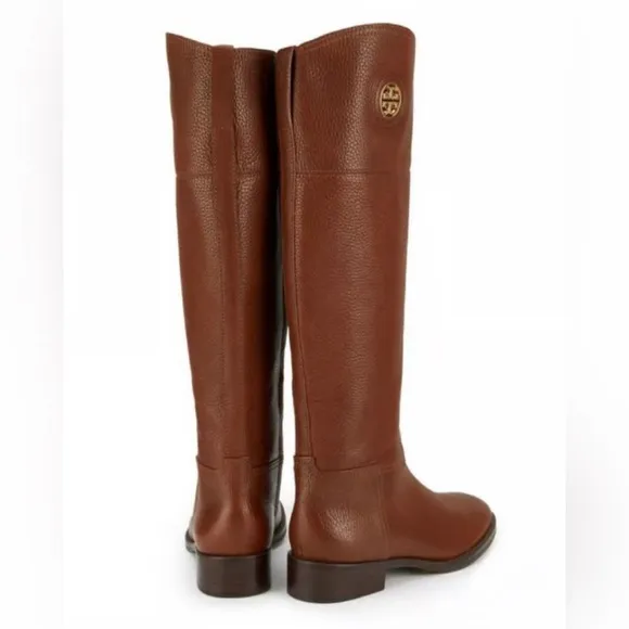 TORY BURCH • Junction Riding Tumbled Leather Boots • Women’s