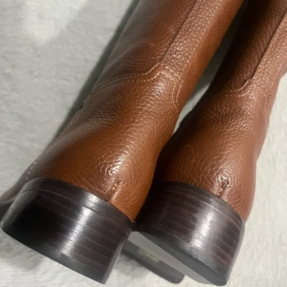 TORY BURCH • Junction Riding Tumbled Leather Boots • Women’s