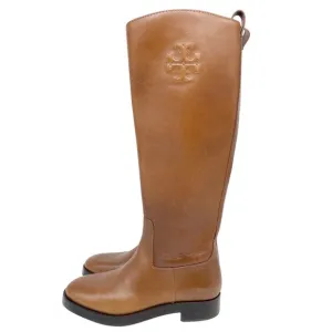 Tory Burch Women's The Riding Boot 141232 Brown Leather Size 5.5M