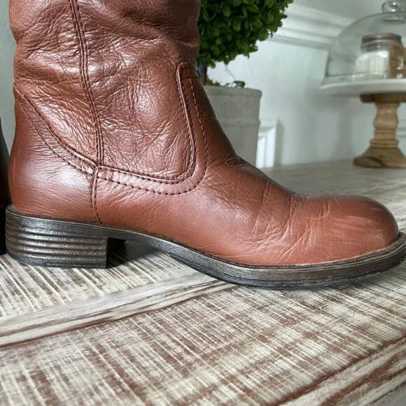 Tried And Tide Womens Brown Leather Riding Boots size 6