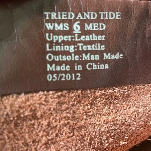 Tried And Tide Womens Brown Leather Riding Boots size 6