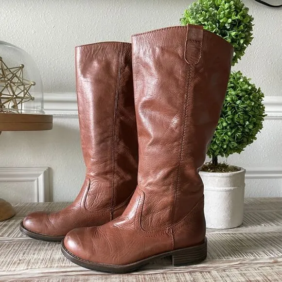 Tried And Tide Womens Brown Leather Riding Boots size 6