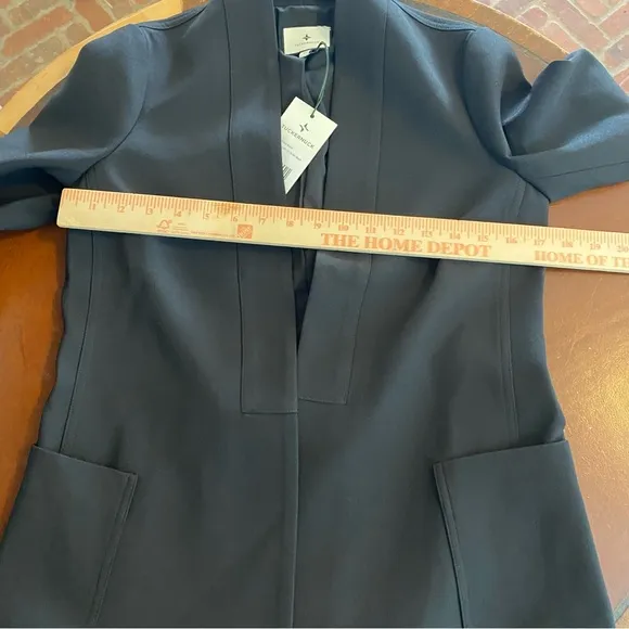 Tuckernuck Gracie Black Wrap Blazer Sizs xs NWT work office career collegiate