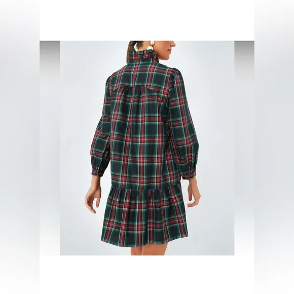 Tuckernuck Palmerston Dress Size S | Highland Tartan Holiday Midi Retail$228 NWT