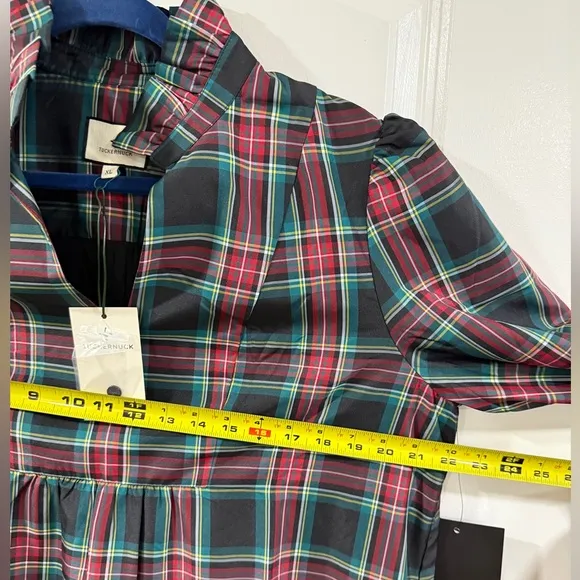 Tuckernuck Palmerston Dress XL | Highland Tartan Holiday Midi Retail$228 NWT