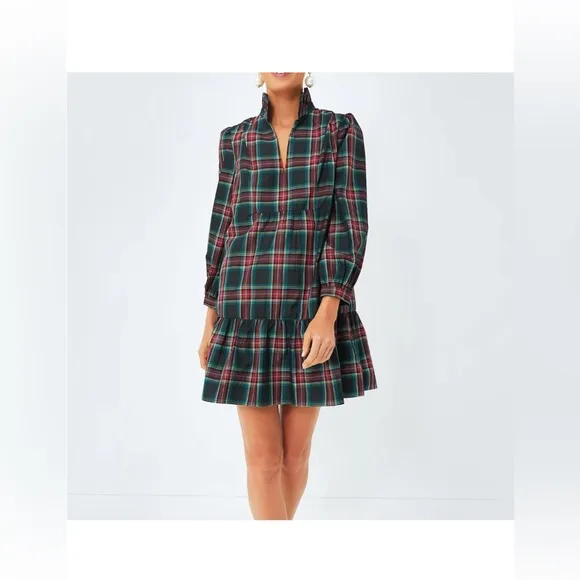 Tuckernuck Palmerston Dress XL | Highland Tartan Holiday Midi Retail$228 NWT