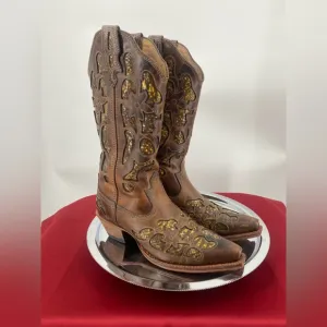 Twisted X Steppin Out‎ western boots, women’s, leather upper size 7 B