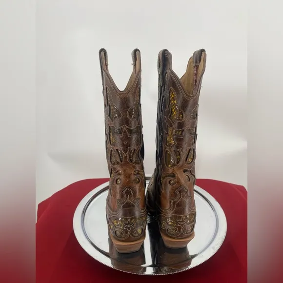 Twisted X Steppin Out‎ western boots, women’s, leather upper size 7 B