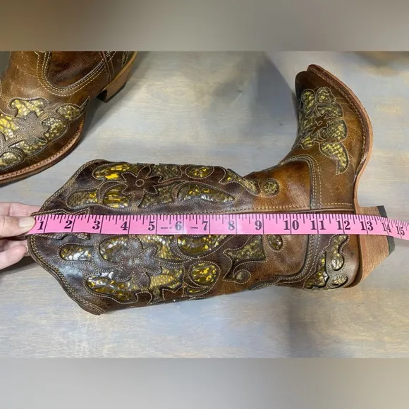 Twisted X Steppin Out‎ western boots, women’s, leather upper size 7 B
