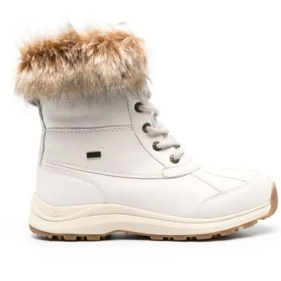 UGG Adirondack III Boot Waterproof Leather Winter Boots Size 7.5 White