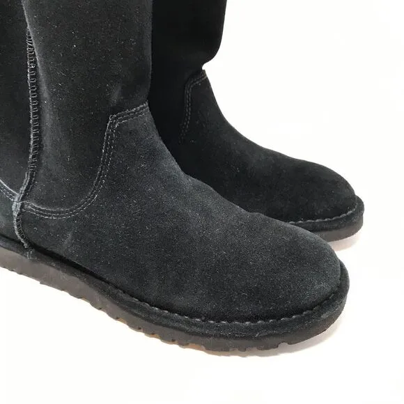 UGG Australia Alida 1017533 Suede Pull On Ankle Winter Boots Women's Size US 6