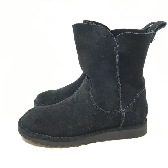 UGG Australia Alida 1017533 Suede Pull On Ankle Winter Boots Women's Size US 6