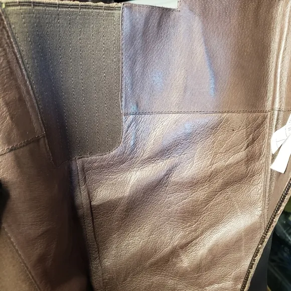 UGG Australia 'Beryl' Leather Riding Boots in Chocolate Brown- Women's size 8.5