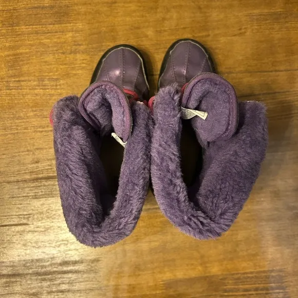 UGG Australia Girl’s Purple Rubber Sole Winter Boots Waterproof
