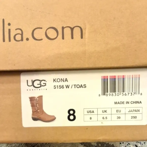 UGG Australia Kona Suede and Sheepskin lined Boots