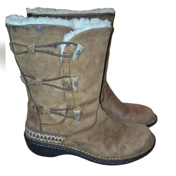 UGG Australia Kona Suede and Sheepskin lined Boots