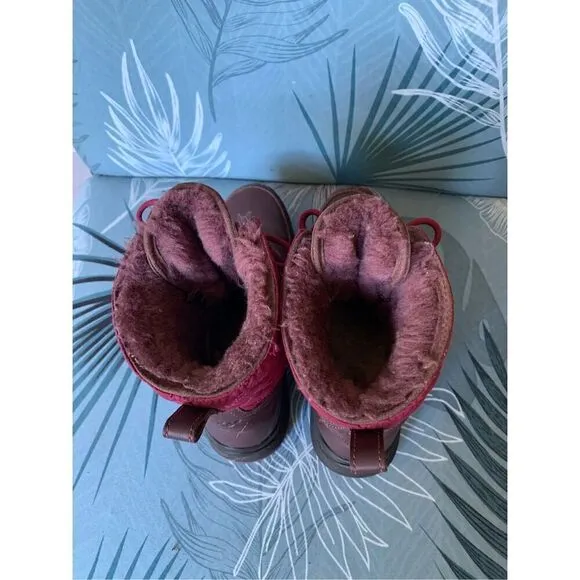 UGG Australia Lachlan Shearling Waterproof Cordovan Maroon Winter Snow Boots