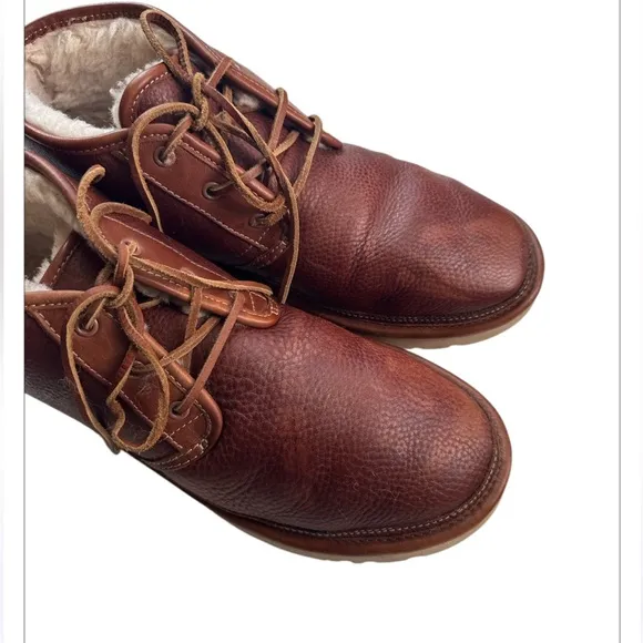 Ugg Australia Neumel Chuka Winter Boots Men's 12 Brown Leather