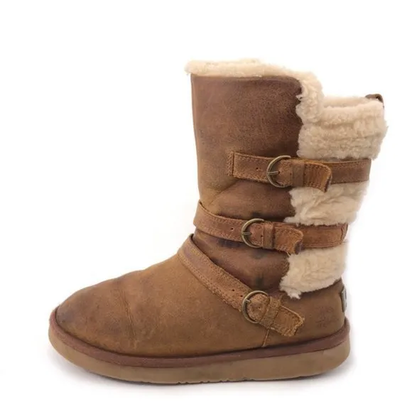 UGG Becket Biker Sheepskin Winter Boots 9