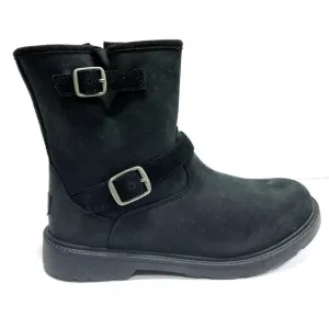 UGG Big Kids’ Kinzey Black Winter Boots, Girls’ Size 4 M.