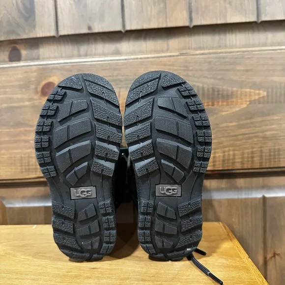 UGG Black BUTTE Lace-Up Boots