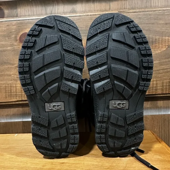 UGG Black BUTTE Lace-Up Boots