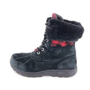 UGG Butte Redwood Buffalo Check Winter Boots Kids 4