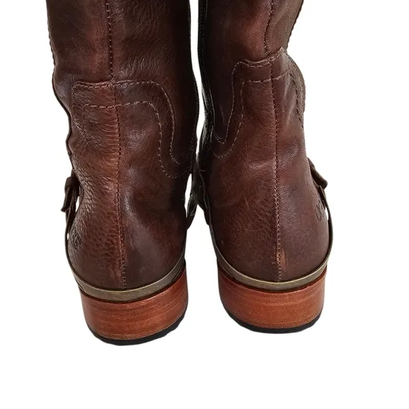 UGG Channing Leather Equestrian Knee High Riding Boots