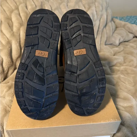 UGG Chocolate and Ebony Lace-Up Boots