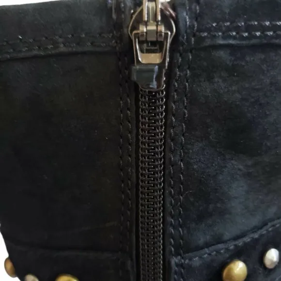 UGG Clovis Black Suede Winter Boots Women's Size 5