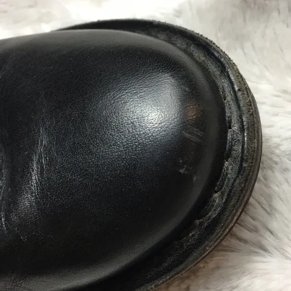 UGG Connor genuine sheepskin insole leather winter Moto bo…