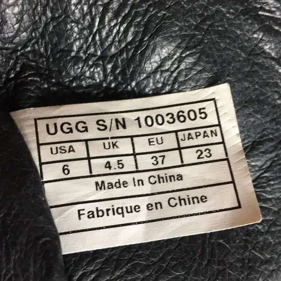 UGG Connor genuine sheepskin insole leather winter Moto bo…