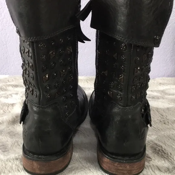 UGG Connor genuine sheepskin insole leather winter Moto bo…