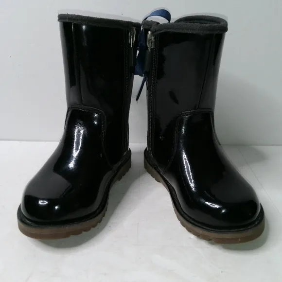 UGG Corene Girls Sz 6 Patent Leather Rain Boots