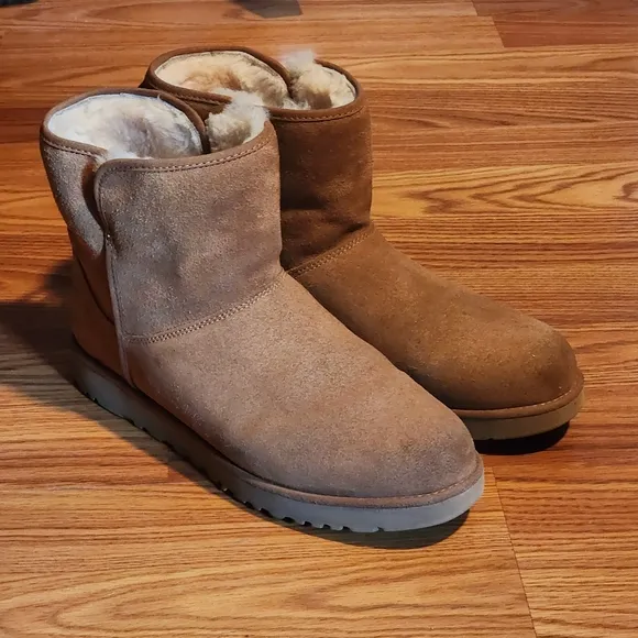 UGG Cory II Women's Suede &amp; Sheepskin Winter Ankle Boots in Chestnut Size 8.5
