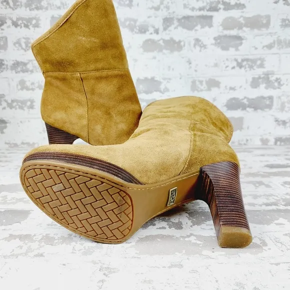 Ugg Dandelion Chestnut Brown Suede Winter Ankle Boots V406