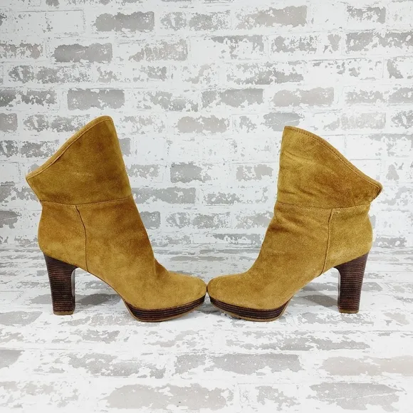 Ugg Dandelion Chestnut Brown Suede Winter Ankle Boots V406