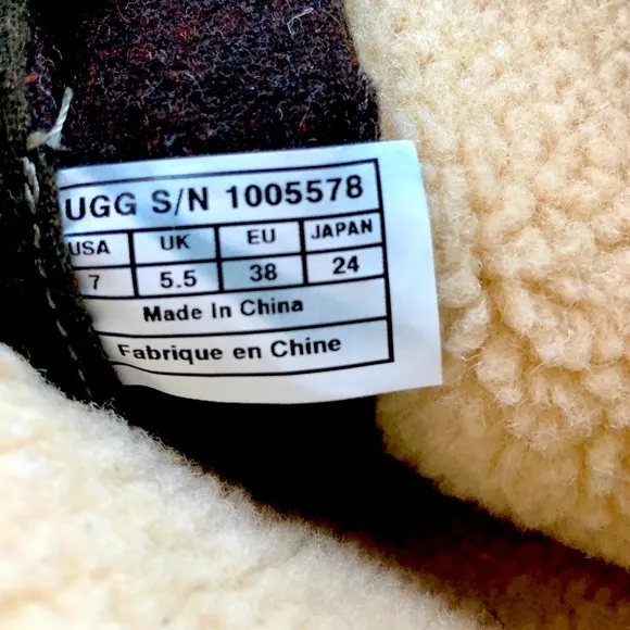 🪺UGG Dark Brown &amp; Green Wool Elsa Tall Riding Boots