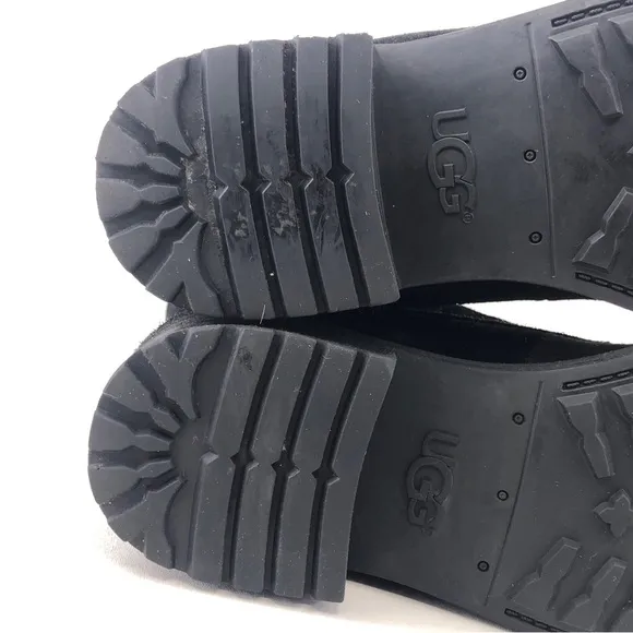 UGG Gradin Black Suede Winter Boots 7