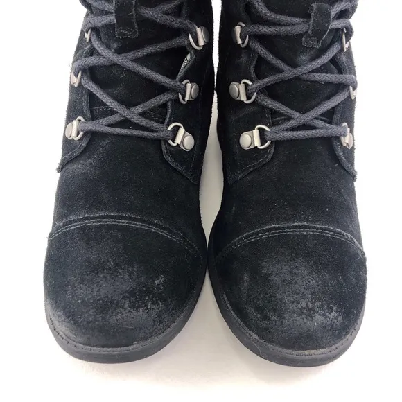 UGG Gradin Black Suede Winter Boots 7