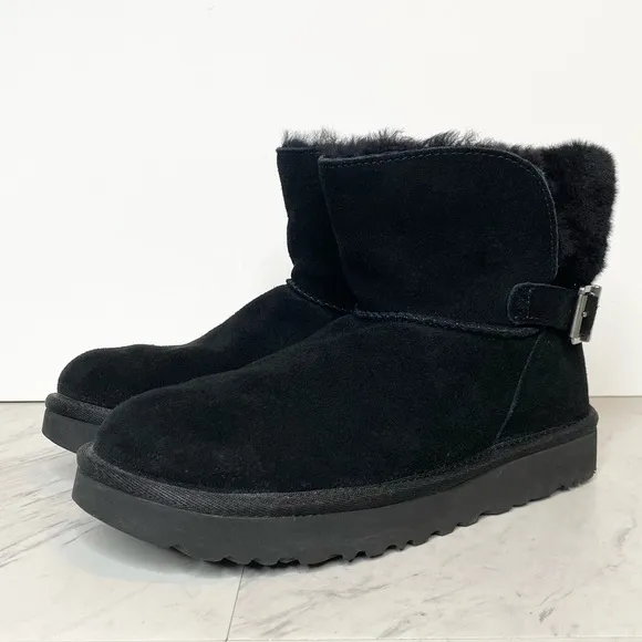 UGG Karel Black Mini Winter Boot 6